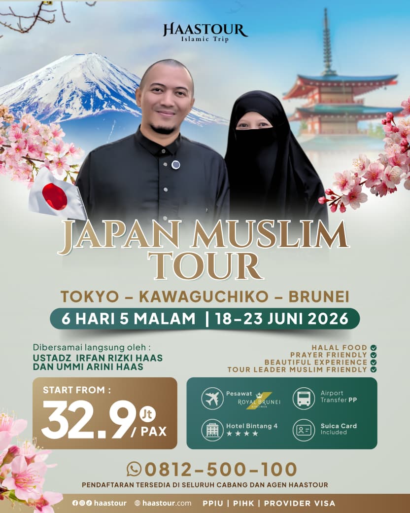 Japan Muslim Tour 2026: Liburan Impian ke Negeri Sakura Bersama Ustadz Irfan Rizki